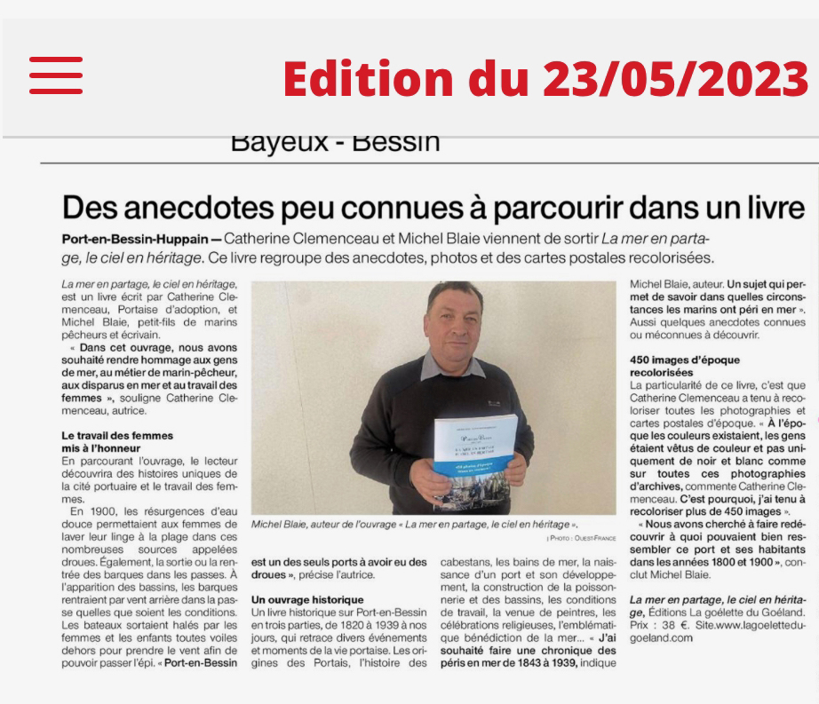 OUEST- FRANCE – Mai 2023