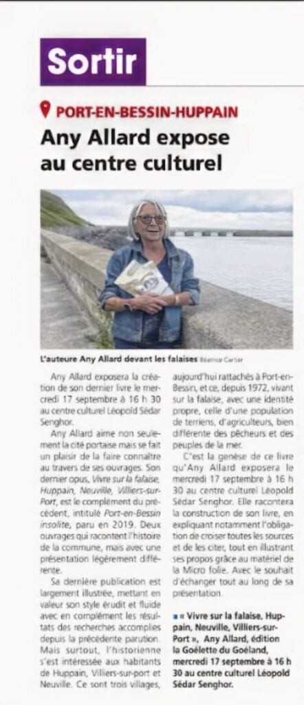 La Renaissance du Bessin, 11 septembre 2025 : Any Allard