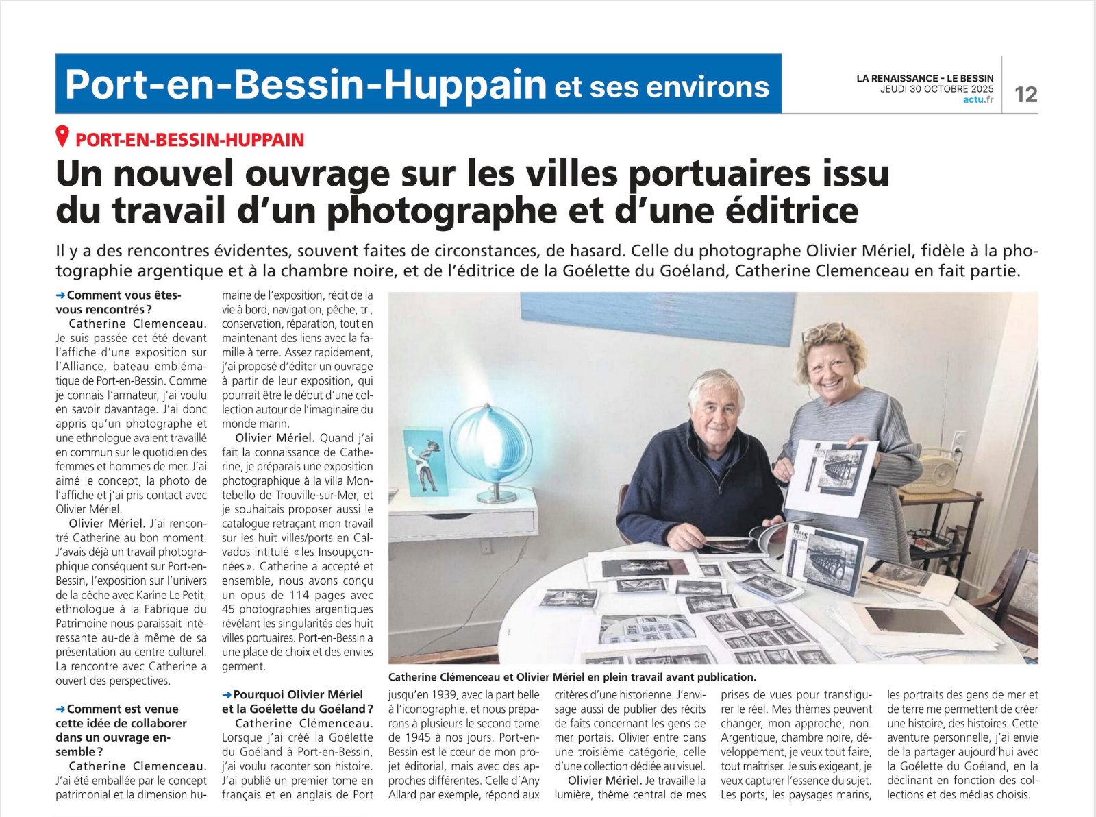 La Renaissance du Bessin, 30 octobre 2025 : Olivier Mériel