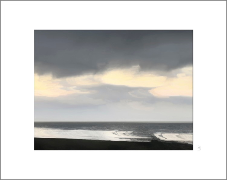 Encre de ciel, photographie de la série Vibrations de Franck Dumas, tirage en vente à la galerie La Goélette du Goéland