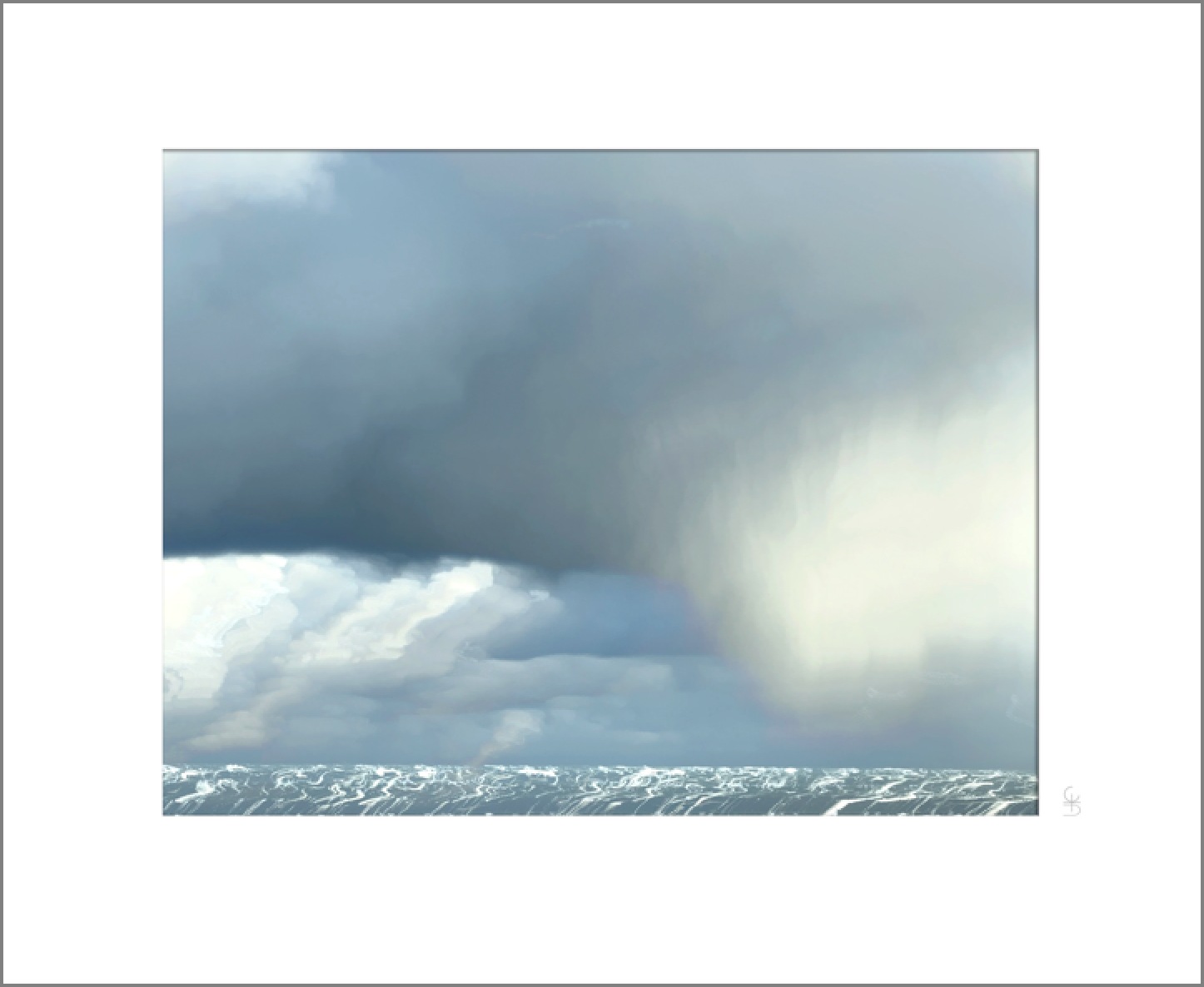 Lumière d'orage, photographie de la série Vibrations de Franck Dumas, tirage en vente à la galerie La Goélette du Goéland