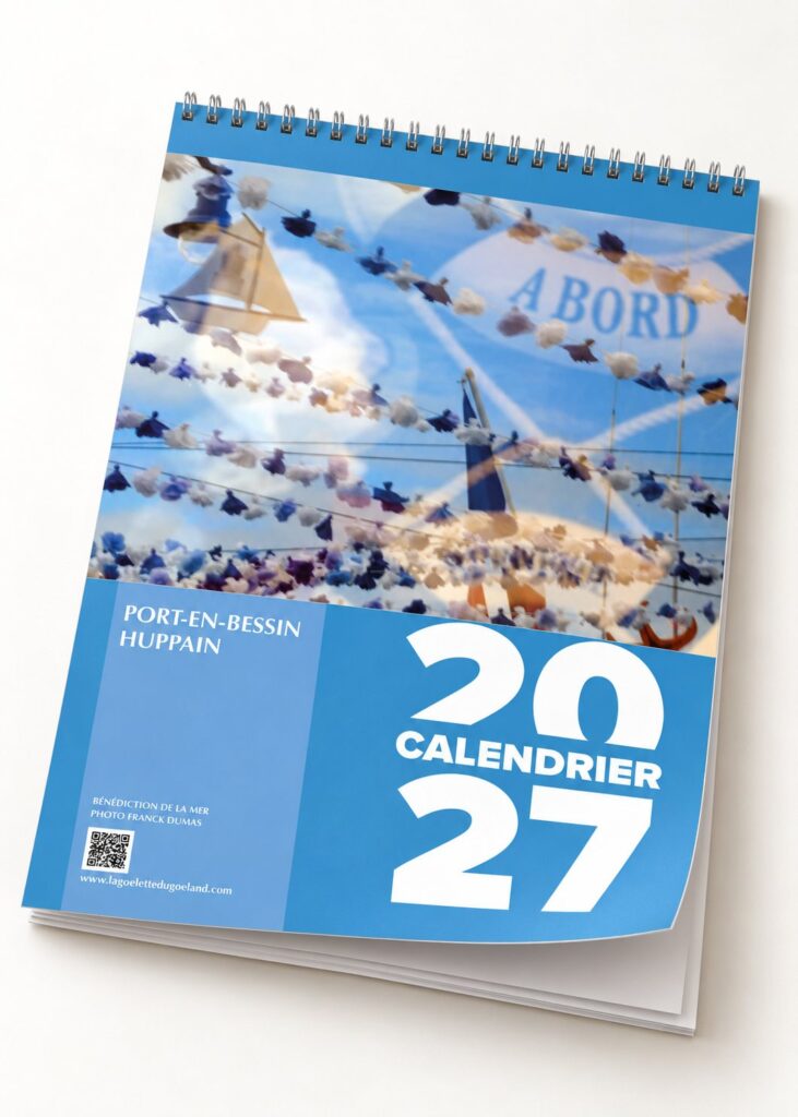 Calendrier du Goéland 2027, couverture : Bénédiction de la mer à Port-en-Bessin, photo Franck Dumas